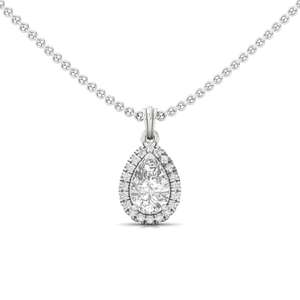 Pendentif solitaire en diamant de laboratoire CVD taille poire, bijoux élégants pour femmes, cadeau d'anniversaire et usage quotidien - Product Image 4