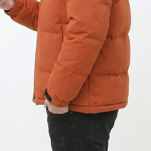 Puffer Winter <b>Jacket</b> Hooded Insulated Quilted Down Style Waterproof Windproof Warm Outdoor Casual <b>Zip</b> <b>Up</b> <b>Jacket</b> for Men OEM - Product Image 3