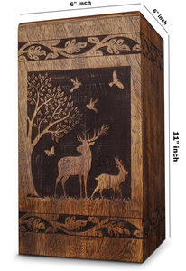 Urnas de Cremación de Madera de Diseño Único y Alta Calidad para Adultos, Urnas Funerarias de Madera, Tamaño Personalizado, Artículos Funerarios - Product Image 2