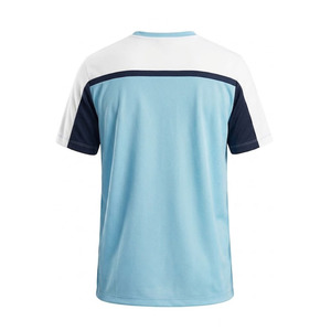 Camiseta de Manga Corta para Hombre Ekin Impex, Color Azul Claro, Azul Marino y Blanco, Cuello Redondo, Corte Regular, Transpirable, Estilo Deportivo Informal - Product Image 4