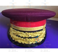 Gorra de Uniforme para Conductor, Capitán, Chauffeur, Oficial, al por Mayor, 100% Lana, Ecológica, para Uso Diario en Exteriores, para las Cuatro Estaciones, Personalizable