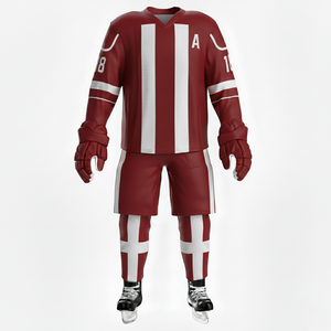 Jersey de Hockey sobre Hielo Transpirable de Alta Calidad, 100% Poliéster, Personalizable con Nombre de Equipo, Unisex, para Todas las Temporadas - Product Image 3