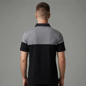 Camisa de Hombre de Primera Calidad, 100% Algodón, con Logotipo Bordado Personalizado, Tejido Sólido, Cómoda, de Secado Rápido, Estilo Casual de Dos Tonos - Product Image 6
