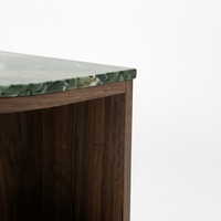 Table d'appoint moderne pour chambre et salon, étagère en bois d'hévéa écologique du Vietnam, placage MDF, plateau en marbre, gonflable, garantie 1 an