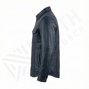 Veste de moto en cuir pour homme NAI-0466C, style motard, chemise, manteau tendance, vêtements de protection pour la conduite, couleur personnalisable - Product Image 3