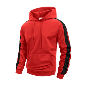 Sudadera con Capucha Personalizada para Hombre, con Paneles en Contraste, Blanca y Roja, Deportiva, para Gimnasio, Proveedor de Sudaderas Deportivas - Product Image 5