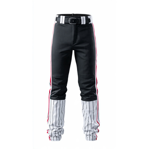 กางเกงเบสบอลผู้ชายสำหรับผู้ใหญ่ ระบายอากาศได้ดี เหมาะสำหรับกีฬาฤดูหนาว กางเกงซอฟต์บอลสำหรับฝึกซ้อม เอวติดกระดุม มีแถบลาย - Product Image 5