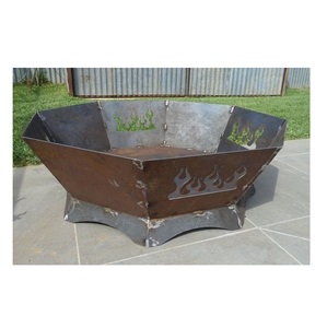 Olla de fuego grande de chapa de hierro decorativa al por mayor de calidad para jardín, pozo de fuego elegante de Metal, estilo europeo - Product Image 1