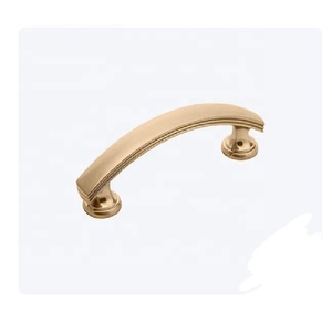 Poignée de barre en laiton brossé antique, finition dorée, quincaillerie de meubles pour armoire, tiroir, commode, porte de placard, maison, bureau - Product Image 2