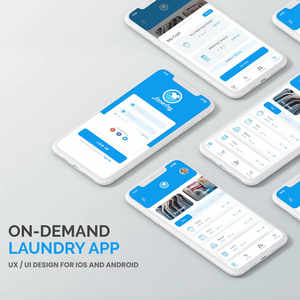 RoyalCraft Laundry Service Mobile App <b>Development</b> for Android iOS with Pickup Scheduling Order Tracking Payment Gateway - Product Image 1