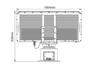 ระบบเรดาร์ตรวจจับโดรนระยะไกล 10 กม. รุ่น Onesafe SR226-10200S พร้อมรีโมทคอนโทรลเพื่อความปลอดภัยในพื้นที่อากาศยาน - Product Image 4