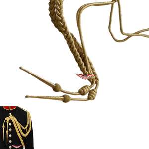 Golden <b>Braided</b> Aiguillette Metallic gold ceremonial full dress aiguillettes in excellent condition - Product Image 2