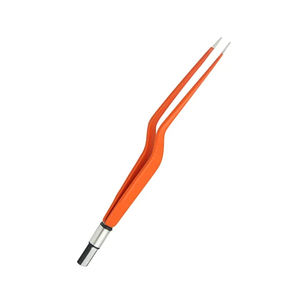 Pinzas de Coagulación Bipolares de Alta Calidad con Punta Curva Tipo Bayoneta, Recubrimiento Naranja, Acero Inoxidable, Instrumentos Médicos Pentax CE - Product Image 2