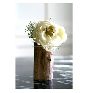 Vase en bois rustique pour la décoration intérieure vase fait main avec et naturel poli avec salon décoratif prix bon marché - Product Image 5