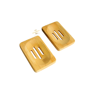 Jabonera de Bambú Premium, Ecológica y Natural, con Drenaje para Uso en el Lavabo del Baño - Product Image 1