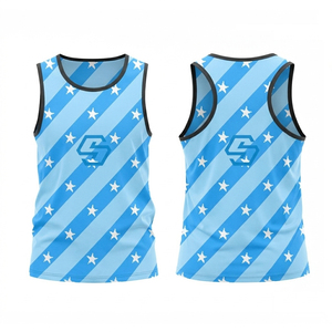 Custom Sublimation Printing Breathable <b>Running</b> <b>Singlet</b> for Men's Sleeveless Vest Sports Training Tank Tops - Product Image 2