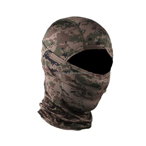 Cagoule unisexe tricotée respirante et imperméable, masque intégral à un trou, bonnet rayé effet vieilli pour le sport et les voyages - Product Image 2