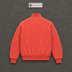 Chaqueta Varsity Premium Rosa Coral Satinado, Chaqueta Bomber de Béisbol Personalizada con Textura para Hombre, Mujer, Unisex, Moda Urbana, Ropa Exterior - Product Image 6