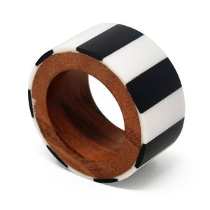 Anillo para Servilletas de Madera y Resina Estilo Americano, Decoración de Mesa, Artículos para Fiestas, Hogar, Bodas, Hoteles, Uso en Mesas de Comedor - Product Image 3