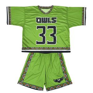 Sublimated Winter Lacrosse Uniforms 100% Polyester Quick-Dry Breathable Jersey & Shorts Set Girls Custom Lacrosse Wears - Product Image 6