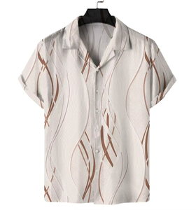 Camisa Hawaiana de Manga Corta para Hombre, Última Moda, Venta al por Mayor - Product Image 1