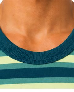 Dark Teal Lime Striped Men Cotton Tank <b>Top</b> Sleeveless <b>Vest</b> Casual Summer Gym Fitness Shirt Breathable Loose Fit Streetwear - Product Image 5