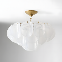 Lustre SIMIG de style moderne du milieu du siècle, luminaire de plafond pour hall d'entrée, avec lampe de plafond blanche unique pour salon, chambre à coucher, entrée