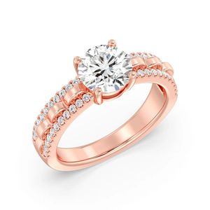 Anillo de compromiso solitario redondo de 1.50 ct - Product Image 6