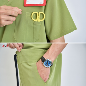 VN SUPPLIERS propose des ensembles infirmiers pour femmes très confortables et pratiques, des blouses blanches d'hôpital avec design FMF, uniformes OEM/ODM. - Product Image 5