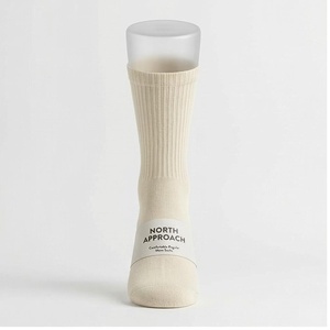 Crew <b>Socks</b> Geometric Pattern Blue Breathable <b>Running</b> <b>Socks</b> for Adults Spring Season - Product Image 1