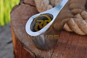 Custom Hand Forged Carbon Steel Tomahawk <b>Axe</b> Head Tactical Viking <b>Axe</b> Blank <b>Camping</b> Survival Hatchet Rose Wood Handle Industrial - Product Image 3