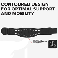 Ceinture de soutien lombaire réglable et respirante en polyester pour la musculation, l'entraînement de force, unisexe, fermeture auto-agrippante, sécurité fitness