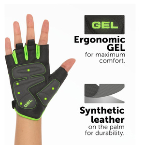 Gants de cyclisme mi-doigts personnalisés pour hommes et femmes, sport en plein air, respirants, antidérapants, compatibles avec les écrans tactiles - Product Image 2