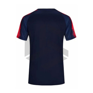 เสื้อฟุตบอลทีมสั่งทำ ออกแบบโลโก้ได้เอง ระบายอากาศดี คอวี แขนสั้น ป้องกันรังสียูวี แฟชั่นเสื้อฟุตบอลขายส่ง - Product Image 2