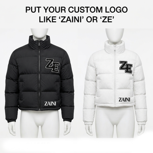500gsm Premium 100% Polyester Hooded <b>Quilted</b> <b>Jacket</b> Windproof Waterproof Camouflage <b>Pattern</b> Black White Thick Filling Zipper - Product Image 1