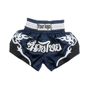Pantalones Cortos de Boxeo para Mujer y Hombre, Pantalones Cortos de MMA con Bordado, Pantalones de Entrenamiento Profesional de Kickboxing para Niños y Niñas, Pantalones de Muay Thai - Product Image 2