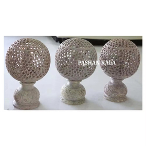 เชิงเทียนหินธรรมชาติแกะสลักลายสวยงามสำหรับตกแต่งบ้านและโรงแรม - Product Image 2