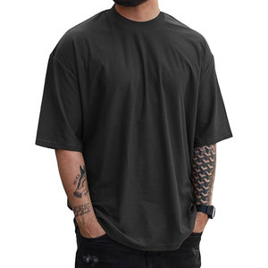 เสื้อยืดแขนสั้นแฟชั่นผู้ชาย ออกกำลังกาย ทรงโอเวอร์ไซส์ สีพื้น เรียบง่าย น้ำหนักเบา ผ้าฝ้าย ใส่สบายสำหรับฤดูร้อน เหมาะสำหรับออกกำลังกาย - Product Image 1