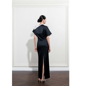 High Quality Women <b>Tops</b> Modern ODM Blouse NAYAN SILK-SATIN <b>TOP</b> MISSION SATIN Short Sleeve Women's Clothing for Spring/Summer - Product Image 4