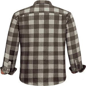 <b>Womens</b> Longline <b>Flannel</b> <b>Shirt</b> Relaxed Plaid Button Front Casual Layering Top Soft Comfortable Street Fashion Clothing - Product Image 3