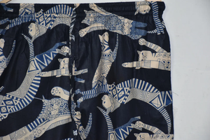 Conjunto de Pijama de Algodón Puro con Estampado Artesanal, Elegante y Lujoso, Hecho a Mano, con Estampado Tradicional de Guepardo, Ropa de Dormir para Mujer - Product Image 3