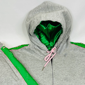 Sudadera con Capucha Personalizada con Bordado AK, de Algodón y Felpa, para Invierno, Tallas Grandes, Informal, Prenda Premium para Mujeres de la Hermandad Alpha, Suave - Product Image 3