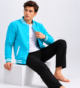<b>Canvas</b> Stand Collar Varsity Jacket with Breathable High Street Athletic Styling Customizable OEM Service - Product Image 5