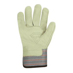 Gants de travail en cuir de sécurité, longueur poignet, respirants, style uni, pour extérieur, printemps automne, durables, haute qualité, pour le jardinage - Product Image 6