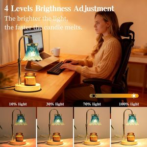 Regalos de Navidad y Cumpleaños para Mamá, Lámpara Calentadora de Velas Eléctrica con Regulador de Intensidad, Calentador de Fragancias con Temporizador para el Hogar - Product Image 2