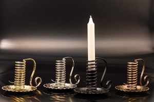 Spiral Candle Holder <b>Black</b> Iron for Table Candles Vintage Decorative <b>Candlestick</b> Holder Christmas Decoration - Product Image 3