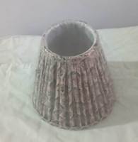 Abat-jour en tissu de lin moderne en forme de cône, plissé, motif Ikat, pour table d'intérieur, fait main, dimmable, E27, très demandé