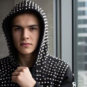 2025 venta al por mayor de lujo pulóver para hombre con capucha de algodón pesado mezclado estampado personalizado Puff estampado bordado técnicas de gran tamaño - Product Image 1