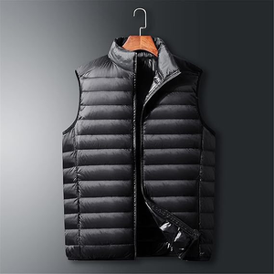 Wholesale Men’s <b>Winter</b> Fashion Vest Sleeveless Waterproof Waistcoat Anti-Static <b>Thick</b> Puffer Jacket <b>Coat</b> Streetwear Outerwear - Product Image 6