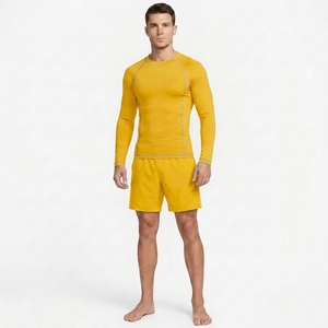 Mens <b>Athletic</b> Compression Shirt Breathable Long Sleeve Quick Dry Sportswear Fitness Gym Workout Running Outdoor Rashguard - Product Image 5